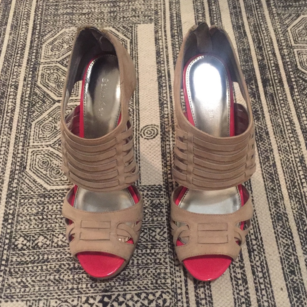 Calvin Klein platform sandals